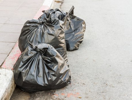 Decluttering a messy garage