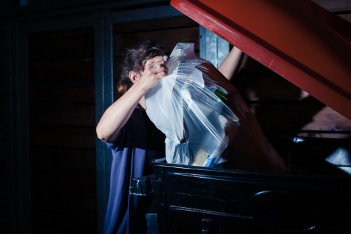 Different types of furniture being cleared in Harrow